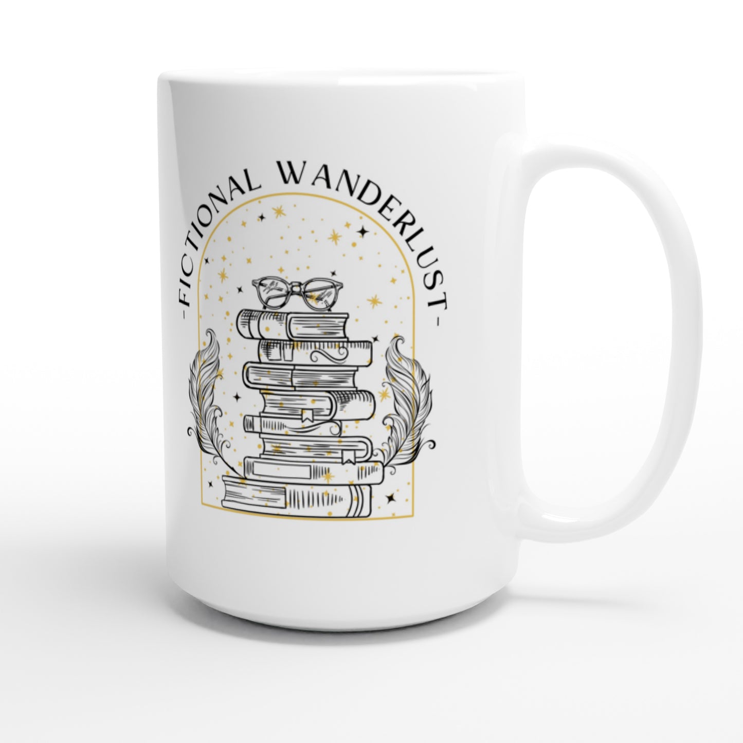 Bookish Fictional Wanderlust Cup Merch ACOTAR FBAA Crescent City Booktok White 15oz Ceramic Mug