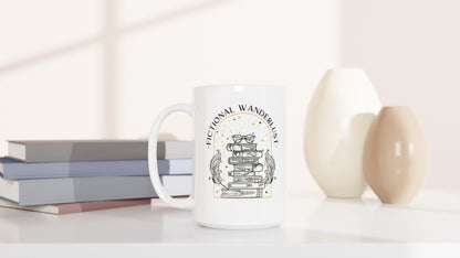 Bookish Fictional Wanderlust Cup Merch ACOTAR FBAA Crescent City Booktok White 15oz Ceramic Mug